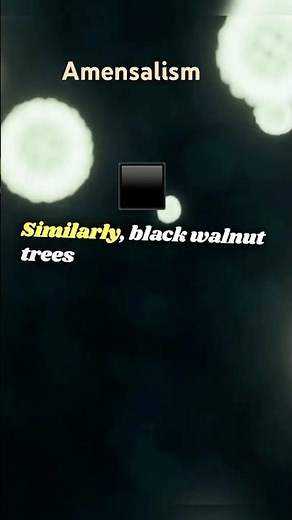 Amensalism : One sided harm in nature!!