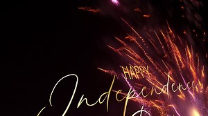 Download Happy Independence Day with Fireworks title intro loop for free