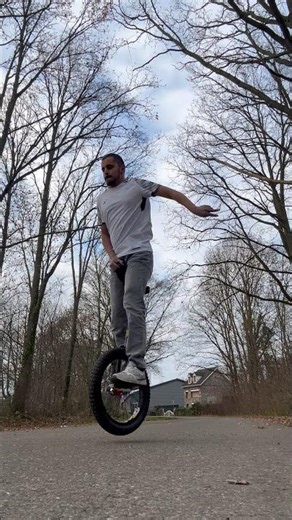 The better jump on the tiral 20 inch unicycle from the ride)