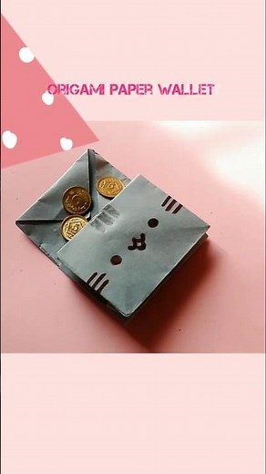 DIY Cat Wallet 🐱 | Easy Origami in 1 Minute