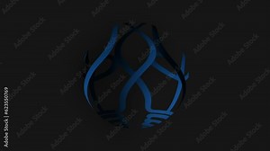 Creative rotating unique design for news broadcasting and on-air live programs in 4K-Alpha.