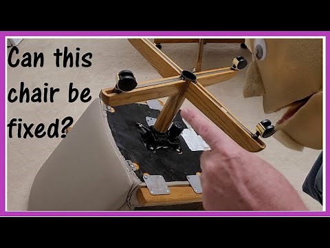 Fixing a Havertys dining chair (Douglas Furniture swivel - tilt- caster chair)