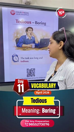 📚 Day 11 – Vocabulary Tedious | HPCL CBT English Preparation 2026