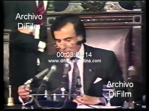 Carlos Menem discurso al asumir como Presidente 1989