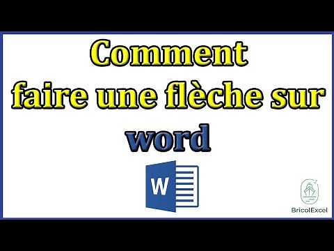 Comment faire une flèche sur word