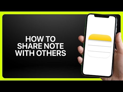 How To Share Note With Others In iPhone Notes App 2025! Tutorial