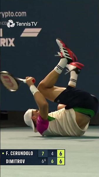 Dimitrov SAVES Match Point To Win 🥶