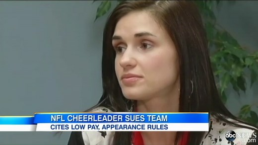 NFL Cheerleader Paid $2.85 an Hour, Lawsuit Claims