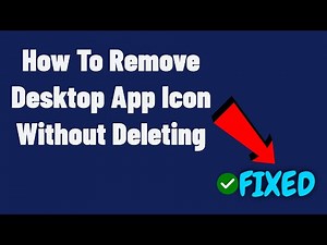 How To Remove Desktop App Icon Without Deleting | Easy | 2023