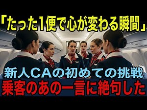 【海外の反応】静かな機内で起きた奇跡…新人CAサヤが日本便で体験した感動と衝撃の結末