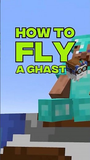 How To Fly On A Ghast in Minecraft