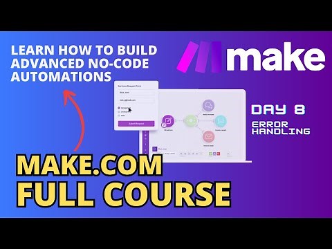 Make.com Full Course. Day 8. How To Handle Errors in Make.