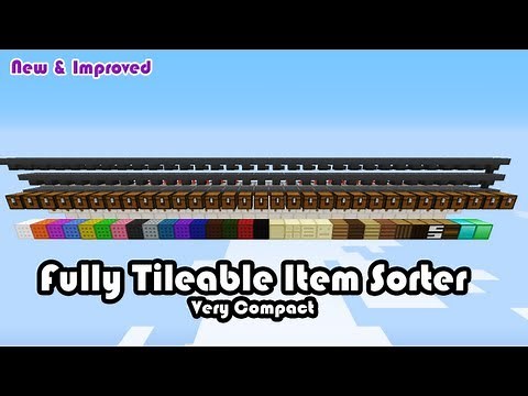Tileable Item sorting system [Simple and Expandable] (1.8 ready) [D]