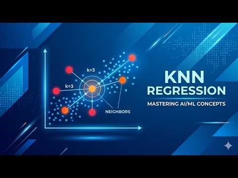 k-Nearest Neighbors (k-NN) Regression: Concepts || AI/ML
