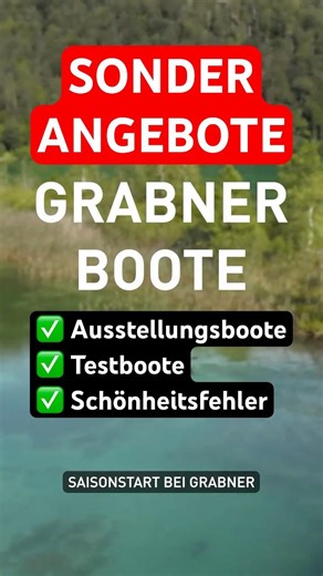 Current Grabner special offers BOATS