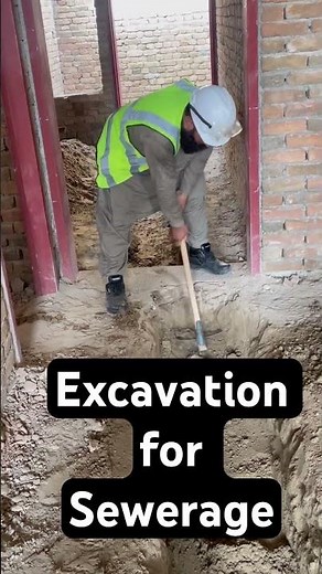 How We Prepare Ground for Sewerage Pipe Installation Excavation for Sewer Line Plumbing Site Work