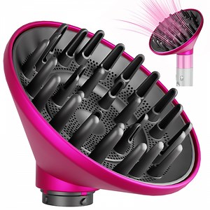 AFDD Large Diffuser Attachment compatible with Dyson Airwrap Upgraded Bigger Diffuser Nozzle to Dryer Faster and Define Curls Hair