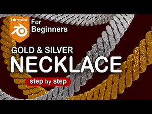 Easy Gold & Silver Necklace Modeling in Blender – Step-by-Step Guide #blender #tutorial #polyeevee
