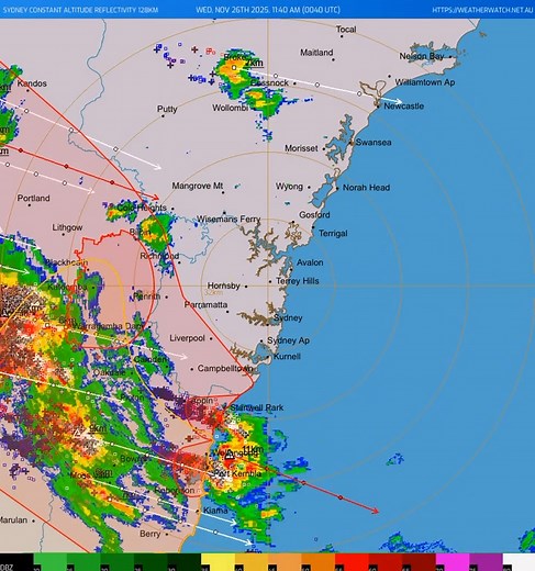 **IMPORTANT HEADS-UP** Check out radar - see those weird green blobs over us ahead of the storm over the BM’s - this is a diff type of radar view. Those green ‘blobs’ can sometimes mean that the storm is ‘skipping’ ahead - that is the stuff over the BM’s is actually kicking up storms ahead of it created by the air mass as it heads over the BM’s. This could result in rapid storm development. The BoM warnings will lag and we will try and give you as much heads-up notice as we can. But expect somet