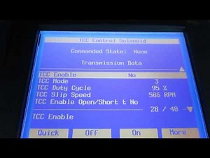 Torque converter scan tool values #2