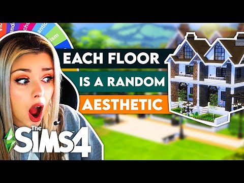 Each FLOOR is a Different Aesthetic // Sims 4 House Building Challenge