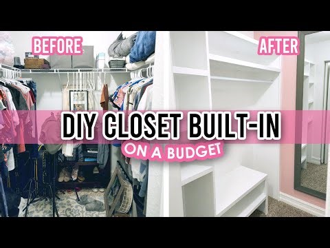 DIY Closet Built-In | On a BUDGET