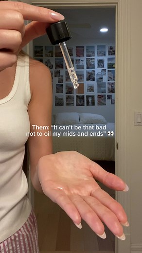 Daily Hair Care Routine: Oiling Dry Ends