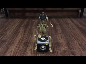 Halloween animated skeleton DJ (HD audio)
