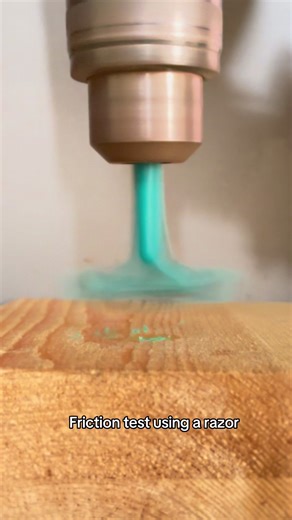 Friction test using a razor #experiment
