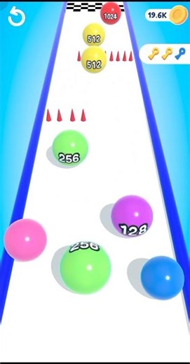 Merge Ball 1024 Challenge 🔢🏀 | Highest Score Ever! #mergegame #shorts #viral #runnergame #funny