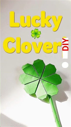 How To Fold An Origami Clover In 30 Seconds🍀