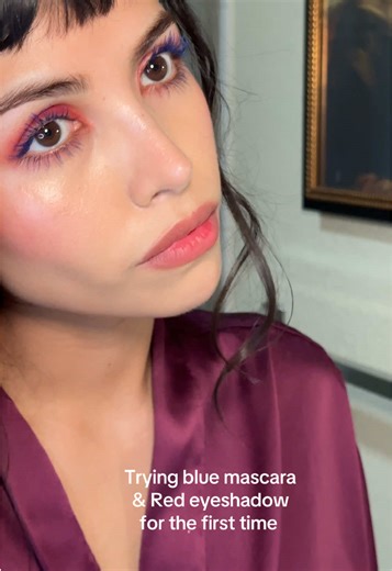 Vibrant Eyeshadow Palette and Blue Mascara Tutorial