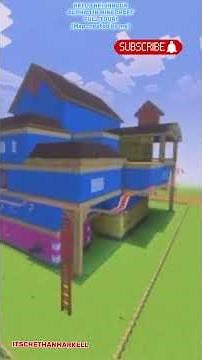 Hello neighbour Alpha 1 in minecraft FLOOR 1 & EXTERIOR (map created by me) #minecraftonly