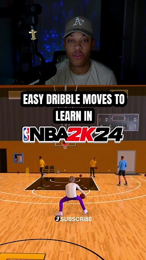 Easy dribble moves to learn in 2K24 (stepback tutorial) #ttyme2k #fyp #viral #nba2k24 #fy #2k24 #nba2k #bestbuild2k24 #blowthisup #nba2kjumpshot #dribbletutorial