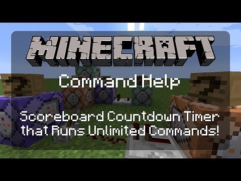Command Help: Countdown Timer with Custom Commands and Custom Timer Duration! For Minigames! | 1.12