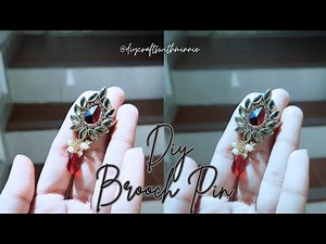 Diy Brooch Pin / Saree Pin | Full & Easy Tutorial | Handmade jewellery #jewellery #diy #handmade