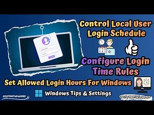 Set Allowed Login Times for Local Users via CMD | No Software Needed [ Full Tutorial ]