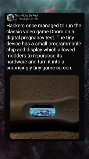 Someone Ran Doom on a Pregnancy Test
