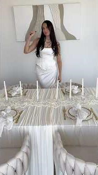 Pearl table setting 🤍