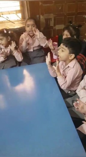 Nursery Class Students are performing Parts of Body Activity. It will help them to recognize their parts and their actions 📸 | Allied School, Chauburji Campus