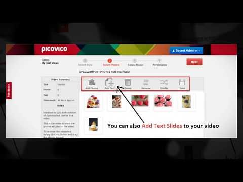 Picovico Slideshow Maker - How to Create a Video using Picovico