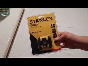 Laser krzyżowy Stanley Cubix- Test zasięgu, Unboxing