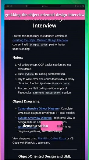 grokking-the-object-oriented-design-interview - GitHub Trending Today