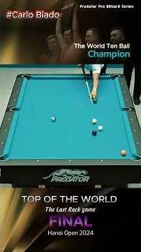 Carlo Biado VS Naoyuki Oi at WPA Predator World Championsip Men's 10 Ball match highlights