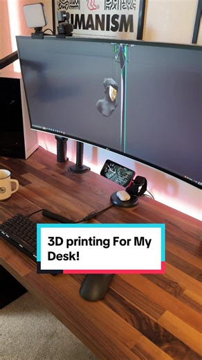 its the little things c: #3dprinting #techtok #engineer #design #desksetup #desk #gamer #tech #smarthome