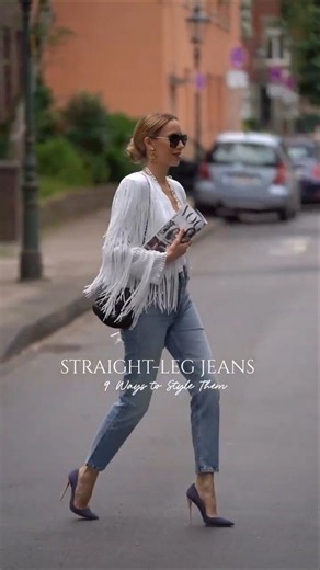 Straight-Leg Denim Versatility: Nine High-Low Styling Formulas for Every Day #denimstyle #denimlove
