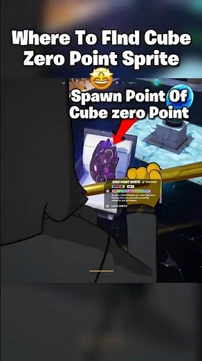 EASIEST WAY TO FIND CUBE ZERO POINT SPRITE🤩 #shorts