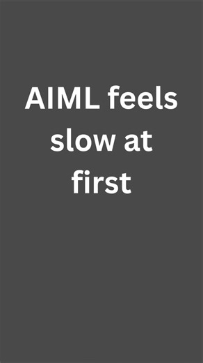 Slow learning is not wasted learning. #aiml #machinelearning #python