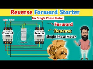 Forward Reverse Starter Wiring Diagram l Single Phase Motor Starter Wiring l Sam Electric