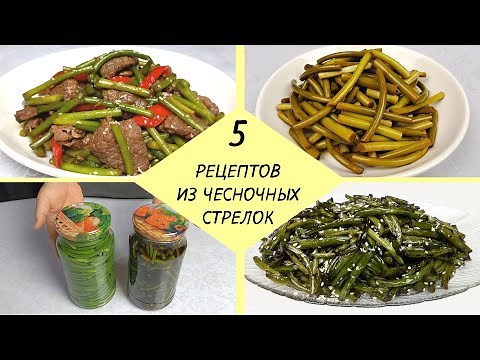 ЧЕСНОЧНЫЕ СТРЕЛКИ - 5 простых рецептов ❗ Как приготовить Стрелки Чеснока.